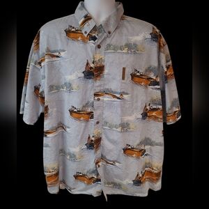 Men's Magellan Short Sleeve Button Down Shirt Size XXL